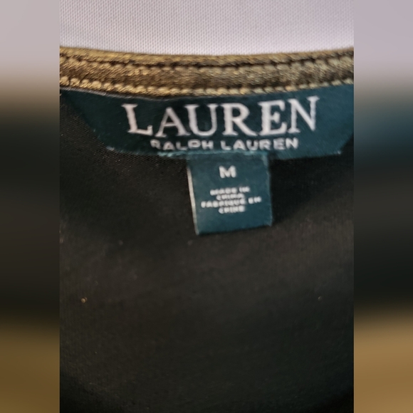 Ralph Lauren Metallic Gold Top Size M - Picture 5 of 6